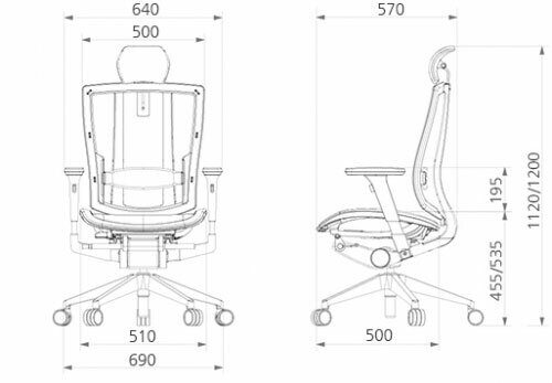Эргономичное кресло в стиле Hi-Tech DuoFlex Bravo Mesh BR-200M